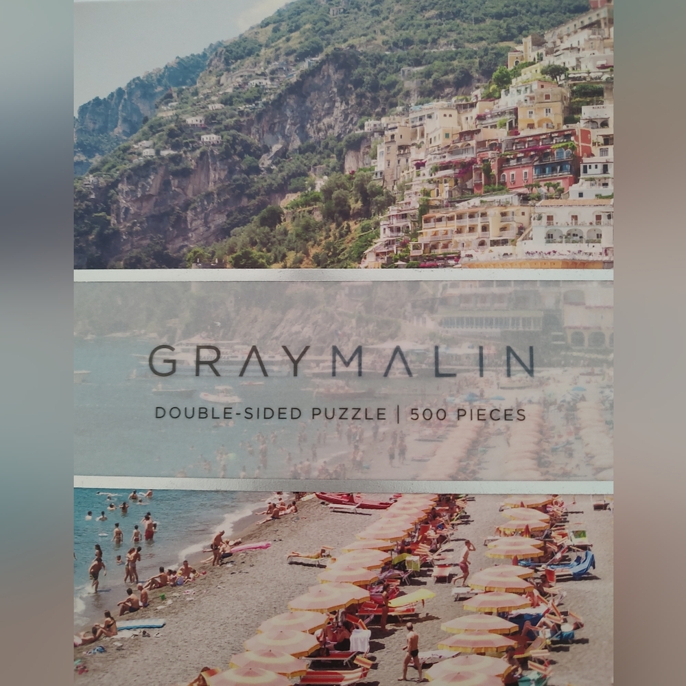 Gray Malin 500 Piece Jigsaw Puzzle Two-Sided Cinque Terre Italy